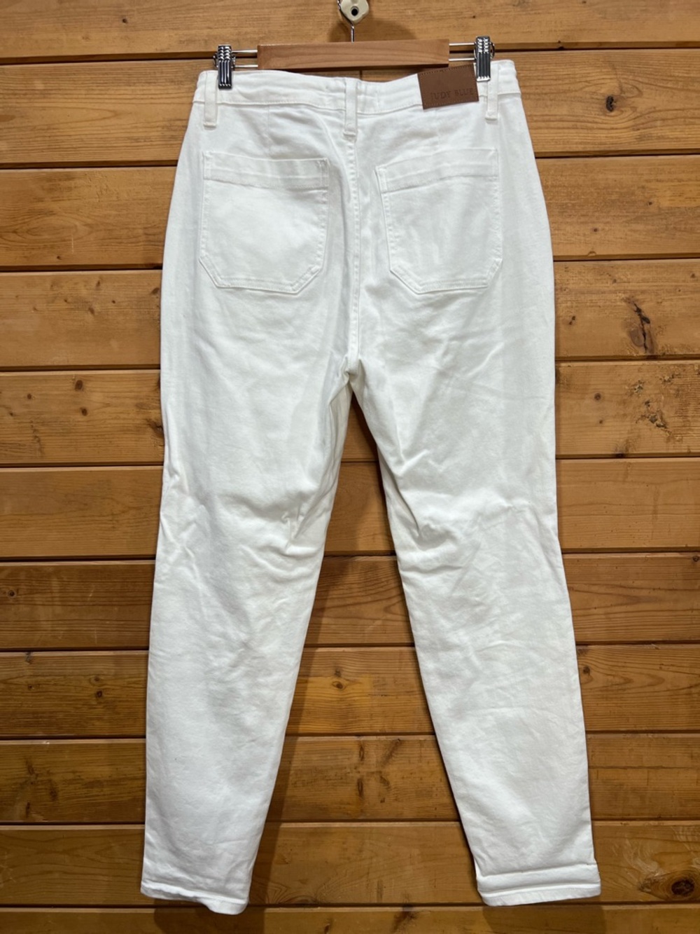 Judy Blue Heather High Rise Cuffed Jogger Jeans White Drawstring 7/28 - Picture 2 of 8
